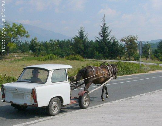 auto a trazione animali